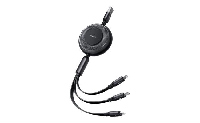 Mcdodo CA-3570 3in1 Charging Cable 1.2m USB-A/USB-C - Lightning - (black)